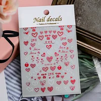 Romantic Heart Shape PVC Nail Decoration Accessories sku image 1