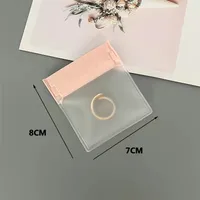 Solid Color PVC Jewelry Packaging Bags sku image 3