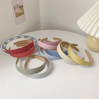 Women's Retro Simple Style Solid Color Flower Hair Band main image 3