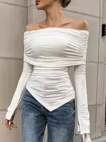 Women's T-shirt Long Sleeve T-Shirts Vacation Simple Style Solid Color main image 2