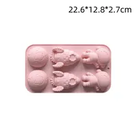 Cute Earth Astronaut Rocket Silica Gel Bakeware 1 Piece main image 2