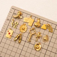 Vintage Style Classic Style Letter Ball Boots 304 Stainless Steel Zircon 18K Gold Plated Jewelry Accessories main image 7