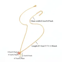 Classic Style Cross Heart Shape Eye 201 Stainless Steel Copper Inlay Zircon Women's Pendant Necklace main image 2