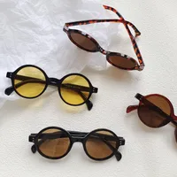 Casual Vacation Modern Style Solid Color Pc Round Frame Full Frame Glasses main image 3