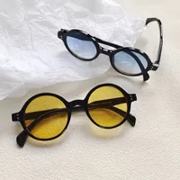 Casual Vacation Modern Style Solid Color Pc Round Frame Full Frame Glasses main image 2