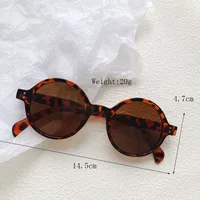 Casual Vacation Modern Style Solid Color Pc Round Frame Full Frame Glasses main image 5