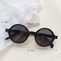Casual Vacation Modern Style Solid Color Pc Round Frame Full Frame Glasses sku image 1