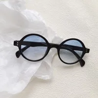 Casual Vacation Modern Style Solid Color Pc Round Frame Full Frame Glasses sku image 2