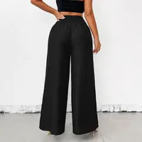 Fashion Vintage High Waist Stretch Wide Leg Pants Women's Casual Trousers European Style Street Snap High Waist Stretch main image 3