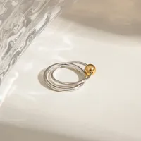 Basic Vacation Commute Geometric 316 Stainless Steel  Women's Rings main image 3