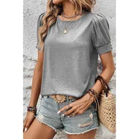 Women's T-shirt Short Sleeve T-Shirts Casual Solid Color main image 3