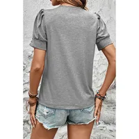 Women's T-shirt Short Sleeve T-Shirts Casual Solid Color main image 4