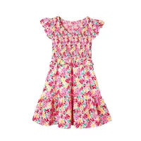 Women's Floral Dress Casual Vacation V Neck Ruffles Short Sleeve Flower Above Knee Holiday Daily main image 6