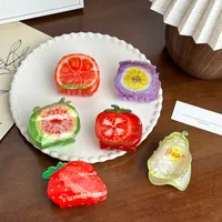 Women's Cute Strawberry Arylic Printing Hair Claws main image 2