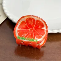 Women's Cute Strawberry Arylic Printing Hair Claws sku image 1