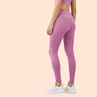 Sports Solid Color Nylon Spandex Collarless Active Bottoms Leggings main image 2