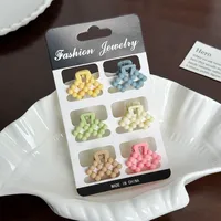 Women's Cartoon Style Solid Color Resin Hair Claws sku image 3