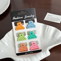 Women's Cartoon Style Solid Color Resin Hair Claws sku image 10