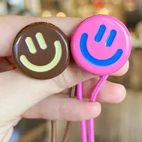 Women's Cute Smile Face Arylic Hair Tie main image 2