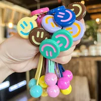 Women's Cute Smile Face Arylic Hair Tie main image 3