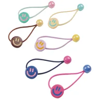 Women's Cute Smile Face Arylic Hair Tie main image 4