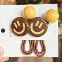 Women's Cute Smile Face Arylic Hair Tie sku image 1