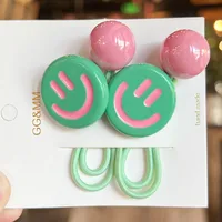Women's Cute Smile Face Arylic Hair Tie sku image 4