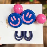 Women's Cute Smile Face Arylic Hair Tie sku image 5