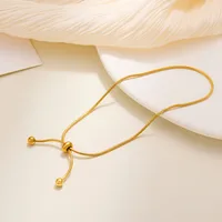 Basic Simple Style Geometric 316L Stainless Steel  Plating Women's Bracelets sku image 24
