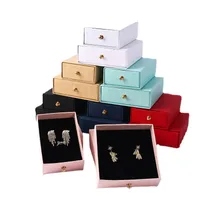 Business Solid Color Cardboard Jewelry Boxes main image 4