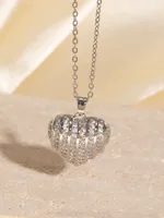 Hip-Hop Punk Heart Shape Copper Plating Zircon Women's Pendant Necklace sku image 5