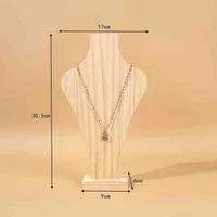Retro Simple Style Vase Solid Wood Jewelry Display Jewelry Rack sku image 4