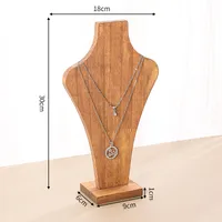 Retro Simple Style Vase Solid Wood Jewelry Display Jewelry Rack sku image 6