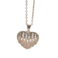 Hip-Hop Punk Heart Shape Copper Plating Zircon Women's Pendant Necklace main image 5