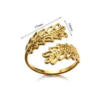 Vintage Style Simple Style Geometric 304 Stainless Steel Plating Unisex Open Rings sku image 2