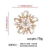 Elegant Glam Heart Shape Flower Bow Knot Alloy Plating Artificial Pearls Women's Brooches sku image 5