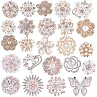 Elegant Glam Heart Shape Flower Bow Knot Alloy Plating Artificial Pearls Women's Brooches main image 1
