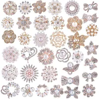 Elegant Glam Heart Shape Flower Bow Knot Alloy Plating Artificial Pearls Women's Brooches main image 4
