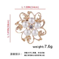 Elegant Glam Heart Shape Flower Bow Knot Alloy Plating Artificial Pearls Women's Brooches sku image 4