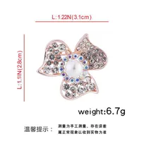 Elegant Glam Heart Shape Flower Bow Knot Alloy Plating Artificial Pearls Women's Brooches sku image 9