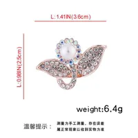 Elegant Glam Heart Shape Flower Bow Knot Alloy Plating Artificial Pearls Women's Brooches sku image 17