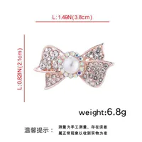 Elegant Glam Heart Shape Flower Bow Knot Alloy Plating Artificial Pearls Women's Brooches sku image 8