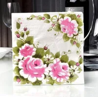 20 Sheets Per Pack Heart Shape Rose Wedding Virgin Wood Pulp Romantic main image 4