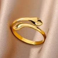 Simple Style Geometric 304 Stainless Steel Plating Unisex Open Rings main image 2