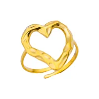 Simple Style Geometric 304 Stainless Steel Plating Unisex Open Rings sku image 2