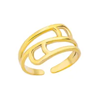 Simple Style Geometric 304 Stainless Steel Plating Unisex Open Rings sku image 3