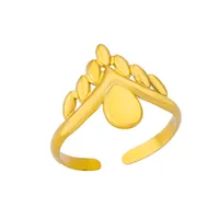 Simple Style Geometric 304 Stainless Steel Plating Unisex Open Rings sku image 9