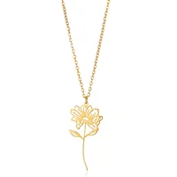 Casual Elegant Flower 304 Stainless Steel Plating Unisex Pendant Necklace main image 5