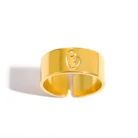 Simple Style Geometric 304 Stainless Steel Plating Unisex Open Rings sku image 3