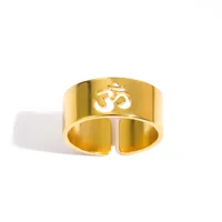 Simple Style Geometric 304 Stainless Steel Plating Unisex Open Rings sku image 6